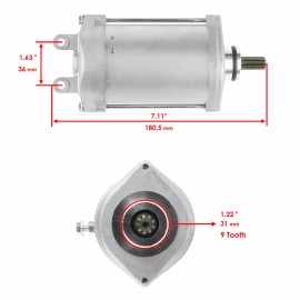 Caltric New Starter for Suzuki Motorcycle GSX 1300 R Hayabusa New 1999 2000 2001 2002