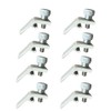 Premium 5/16" Offset White Storm Door Panel Clips with Screws