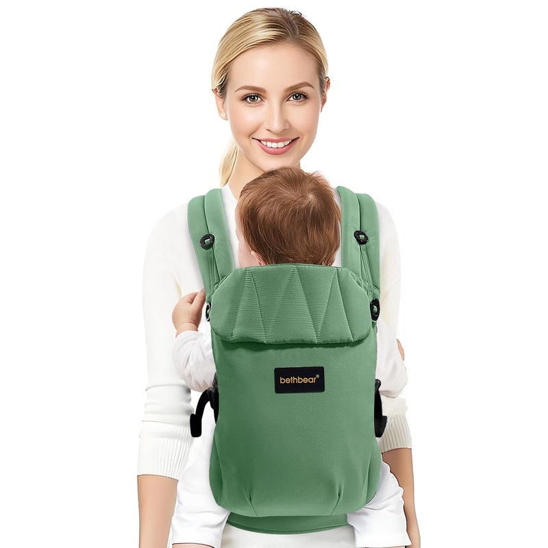 BethBear Baby Carrier Newborn to Toddler 7-45 lbs with Natural