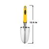 Gardening Shovel Yellow Digging Trowel for Lawn Planting Alloy Spade