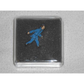 NEW Tintin in Blue Coat Pin Herge Sundancer # 005 lapel badge 5 bleu lotus ?