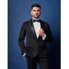 Ladeheid Elegant Men's Bow Tie - High Quality, Matt, Adjustable,