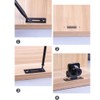 2 Pcs Double-Open Glass Cabinet Lock,Safety Lock,Zinc Alloy Glass Door