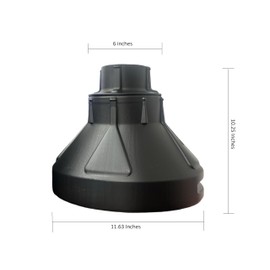 IPW Industries Inc. | Heavy Duty Commercial Funnel – Large Mouth Funnel, Plastic Funnels for Gas Tank, Transmission Fluid, and Liquid – Wide Mouth Spill Free Funnel for Filling Bottles and Water Tanks