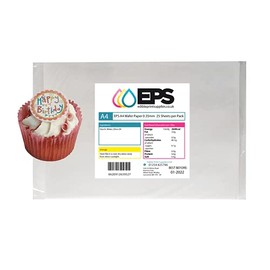 EPS A4 Edible Wafer Rice Paper Pack for Printing - 25 Sheets
