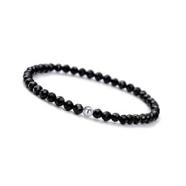GD GOOD.designs Est. 2015 Women's Pearl Bracelet with Real Natural Stones and 925 Silver Pearl, Natural Stone Bracelet Made of Faceted 4 mm Gemstone Beads – Includes Gift Bag, Gemstone