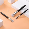 TEOYALL Flat Angled Foundation Brush, Large Dense Synthetic Bristles Kabuki