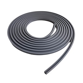 Room Door Seal 5 m Grey: 12 mm Rebate Width / 2.8 mm Groove Width / Height 6 mm / Ideal for House and Room Doors