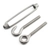 JCBIZ 2pcs M10 Turnbuckle Screw Hook to Eye Strainer Fence