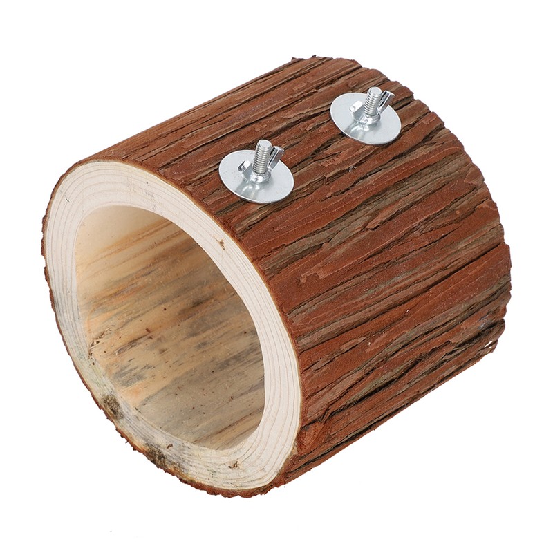 Bird Tree Hole Nest Small Pet Natural Wooden Toy Hideaway