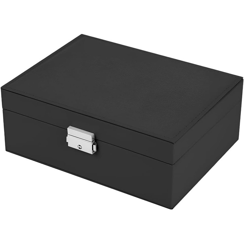 Raganet, Caja de Joyería de 2 Niveles y Múltiples Compartimientos,