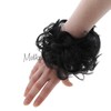 Messy Bun Synthetic Hair Piece Scrunchie - Black