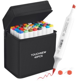 iMissiu 40 Colors Brush Markers, Art Markers Dual Tip Drawing Pens for Artist Adults Kids Drawing,Sketching,Coloring,Highlighting,Illustration,Anime Design