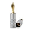 4 x Banana Plug Speakers 1 Pair - 24K Gold-Plated