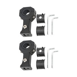 Motorcycle Headlight Clamps Driving Fog Lights Work Auxiliary Lights Universal Clamp Bracket Aluminium Alloy Spotlights Fog Lamp Tube Clamp Brackets Kit for Motorcycles Trucks Tractors SUV ATV
