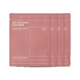 Bio Collagen Mask Overnight Kollagen Maske Gesicht - Heben und Festigen Feuchtigkeitsmaske Gesicht, Reduziert Feine Linien und Falten, 34g x 6ea