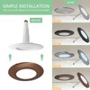 Soliseed Trim Ring for 5/6 Inch Retrofit Downlight, Bronze Can