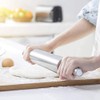 Stainless Steel Rolling Pin, 11inch Long Dough Roller Non Stick