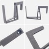 KADAX Plastic Balcony Box Holder, Flower Box Holder, No Drilling,