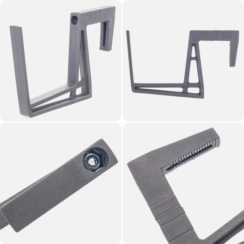 KADAX Plastic Balcony Box Holder, Flower Box Holder, No Drilling,