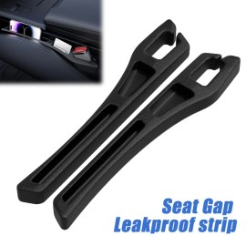 Unbranded 2X Black Car Side Seat Gap Filler Organizer w/ Phone Holder for Prevent Falling