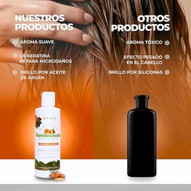 Acondicionador Natural de Caléndula y Argán | Nutre, Suaviza y Repara Cabello Seco o Maltratado | Sin Parabenos | 250 ml