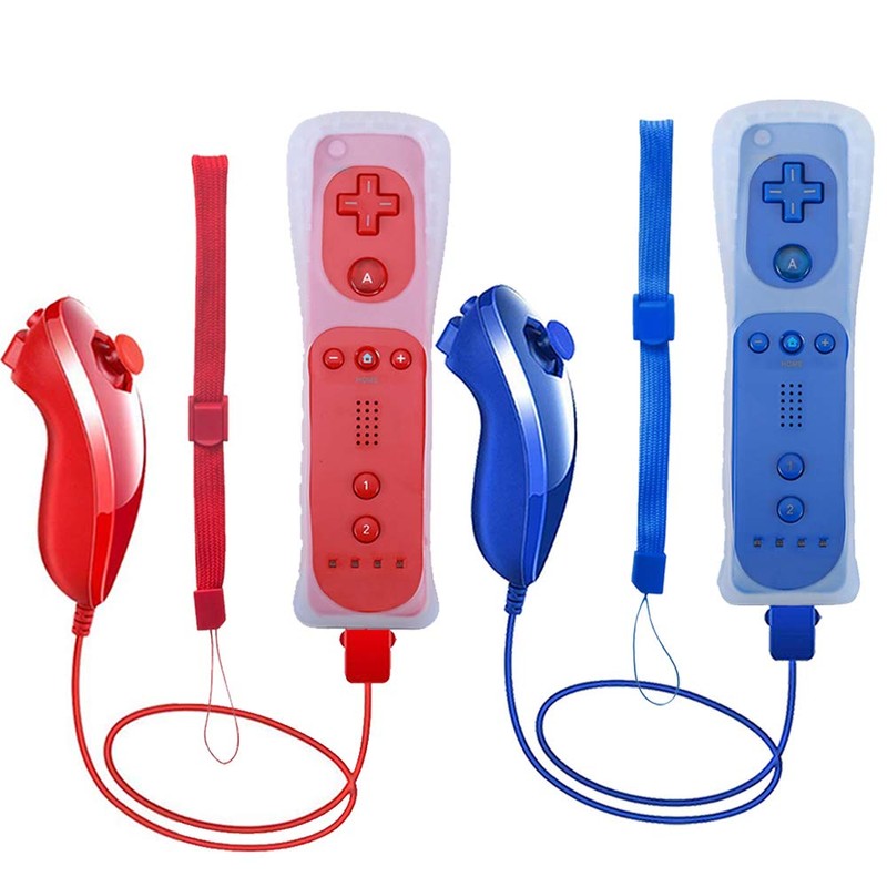 Wii Remote Controller, 2 Packs Upgrade Wii Wireless Controller Compatible