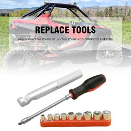 Anxingo Clutch Belt Changing Tool with Clutch Cover Removal Tool Set Replacement for Polaris RZR S 900 XP RZR XP4 1000, Silver