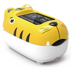 Gima - Oxy 0 Children's Pulse Oximeter - Measures Oxygen Saturation (Spo2) and Pulse in Children, Tiger, 35056