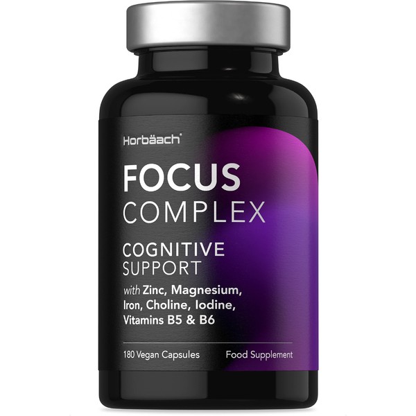 Nootropic Brain Supplements | 180 Vegan Capsules | Cognitive Complex