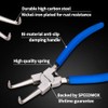 SPEEDWOX Snap Ring Pliers for Holes, Curved Claws, 90° Tip