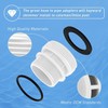 2 Set 4560 40mm to 1 1/2" Hose Conversion Adapters
