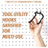 HUHOLE Pegboard Drill Holder, Peg Board Tool Utility Hooks, 8
