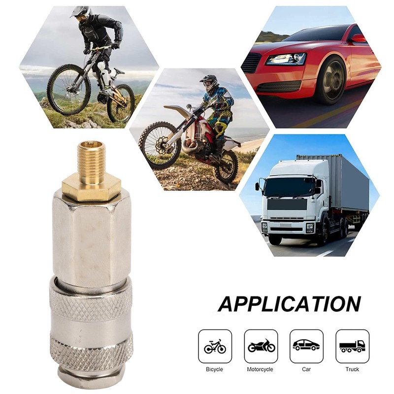 Air Inflator Adapter, 2 Pack Portable Air Compressor Adapters Heavy