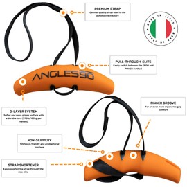 Angles90 Full Body Strength Training Set - Portable Workout Equipment for Home Gym - Suspension Trainer with Pulley - Includes Sling Trainer, Resistance Bands, Cable Pulley - Full Body Workout