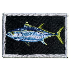 2" x 3" Bluefin Tuna Sportfish Tactical Patch - Black