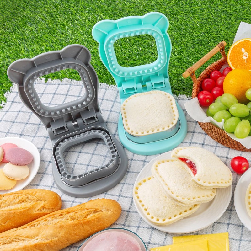 Nifogo Uncrustable Sandwich Cutter Maker, Large Sandwich Cutter and Sealer