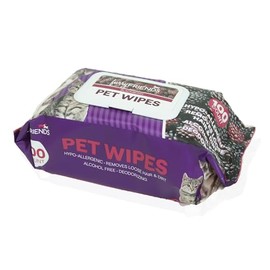 FurryFriends Pet Wipes | BlackBerry | Hypo-allergenic | Alcohol Free| Deodorizing | Removes Loose Hair & Dirt | Incredibly Clean | 100 ct. 1 Pack