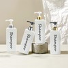 Shampoo and Conditioner Dispenser (Set of 3, 21oz) Modern Refillable