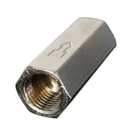 Supertool 1/4" Pneumatic One Way Air Check Valve (2PCS, Brass, Female Thread, Full Port)