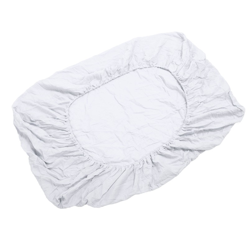 Fitted Crib Sheet Full Cotton Crinkle Fabric Soft Breathable Comfortable