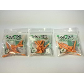 Martini 2'' Golf Tees, Orange (6-TEES in Bag) (3-Bag Special),