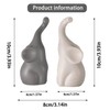 1 Pair Modern Elephant Couples Figures, Decorative Figurines 10 cm
