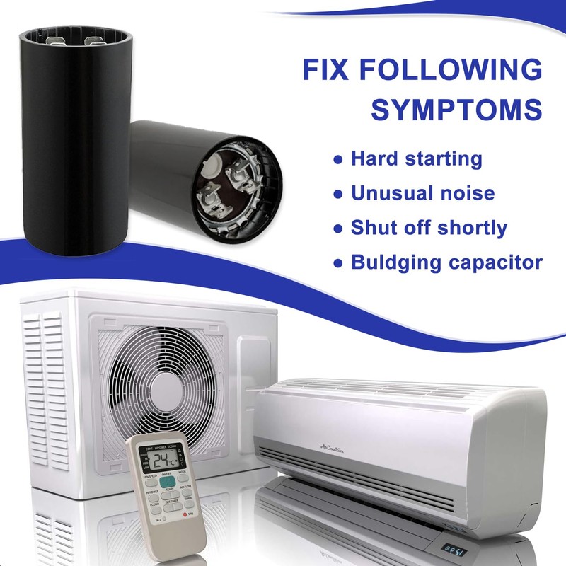 BOJACK CD60 708-850 uF/MFD 110-125 VAC Voltes 50/60 Hz Universal