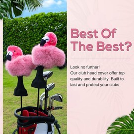 Funny Golf Headcover, Animals Plush Driver Headcover, Golf Club Head Covers Gift for Men Women