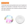 sourcing map Flat Back Round Acrylic Rhinestones,14mm Starry Sky Flatback