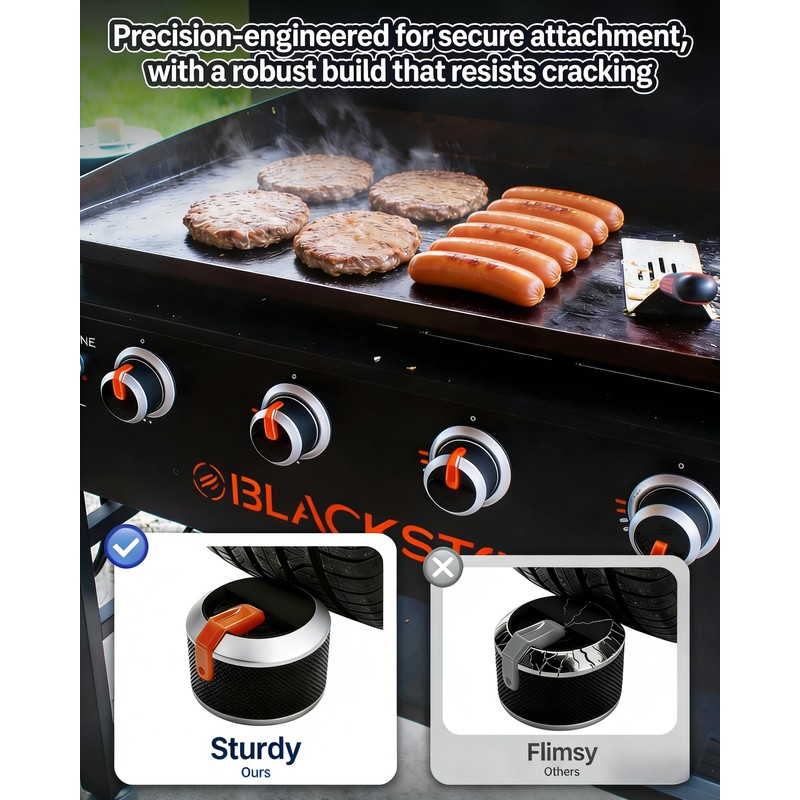 SafBbcue Knobs Replacement for Blackstone Griddles - Compatible with Models