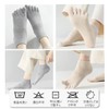 AQZXA Women's Five Toe Socks, Spring and Summer, 5 Pair