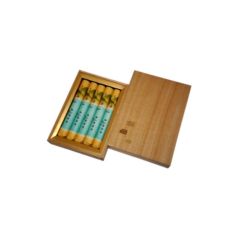 Gyokushodo Incense Incense Shibune Short 5 Grip Paulownia Box #78