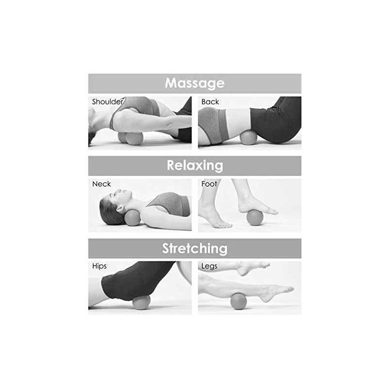 Double Lacrosse Ball, Peanut Shape Self Massage Roller for Myofascial